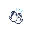High five icon. 
