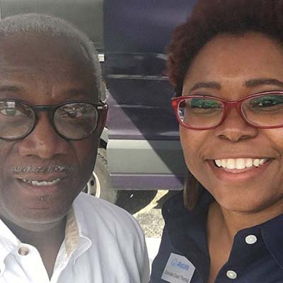 Dannielle Dixon Thomas & her dad image. 